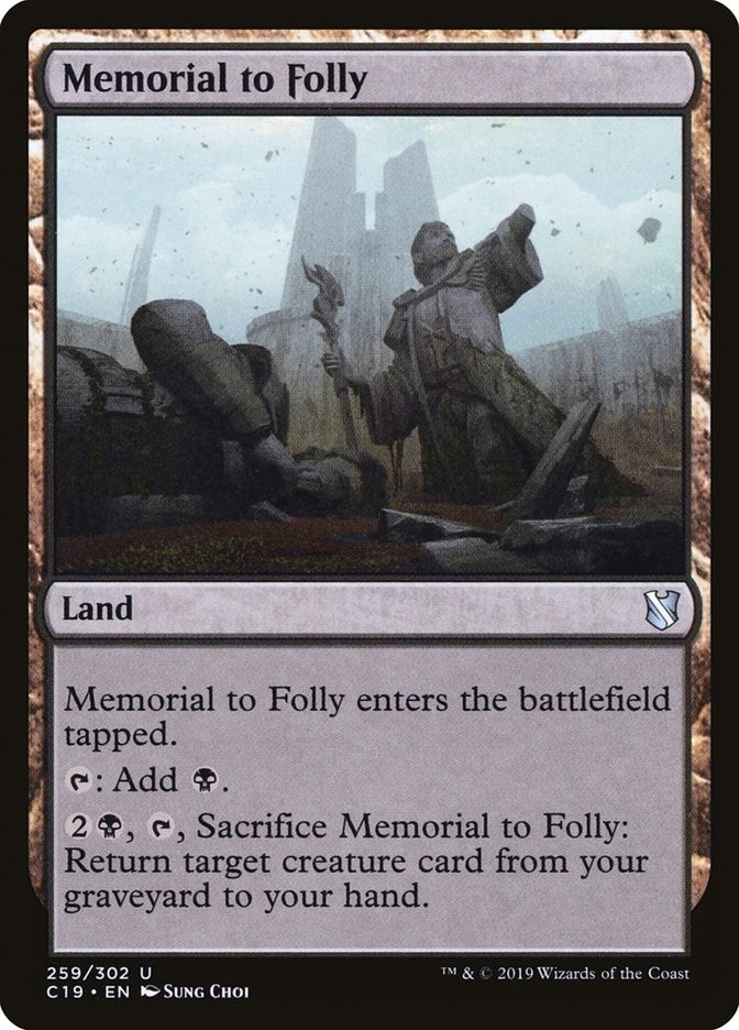 Memorial to Folly (259) [C19] - MTG Single