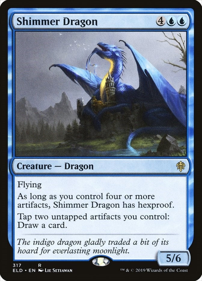 Shimmer Dragon (317) [ELD] - MTG Single