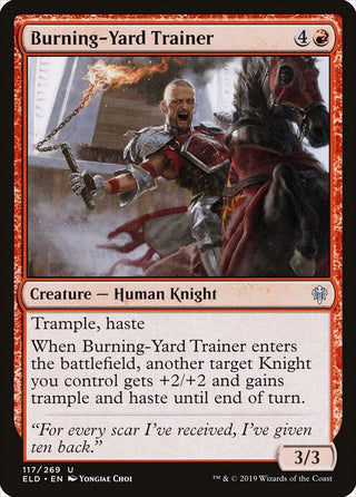 Burning-Yard Trainer (117) [ELD] - MTG Single