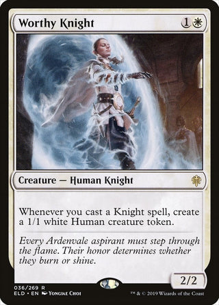 Worthy Knight (36) [ELD] - MTG Single