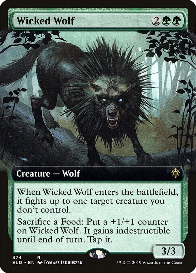 Wicked Wolf (Extended Art) (374) [ELD] - MTG Single