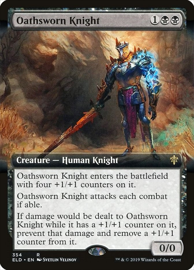 Oathsworn Knight (Extended Art) (354) [ELD] - MTG Single