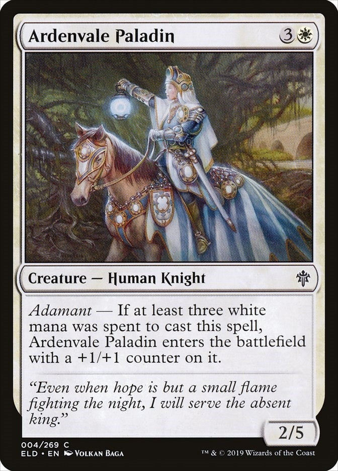 Ardenvale Paladin (4) [ELD] - MTG Single