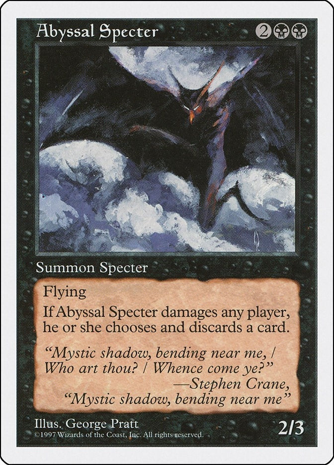 Abyssal Specter [5ED] - MTG Single