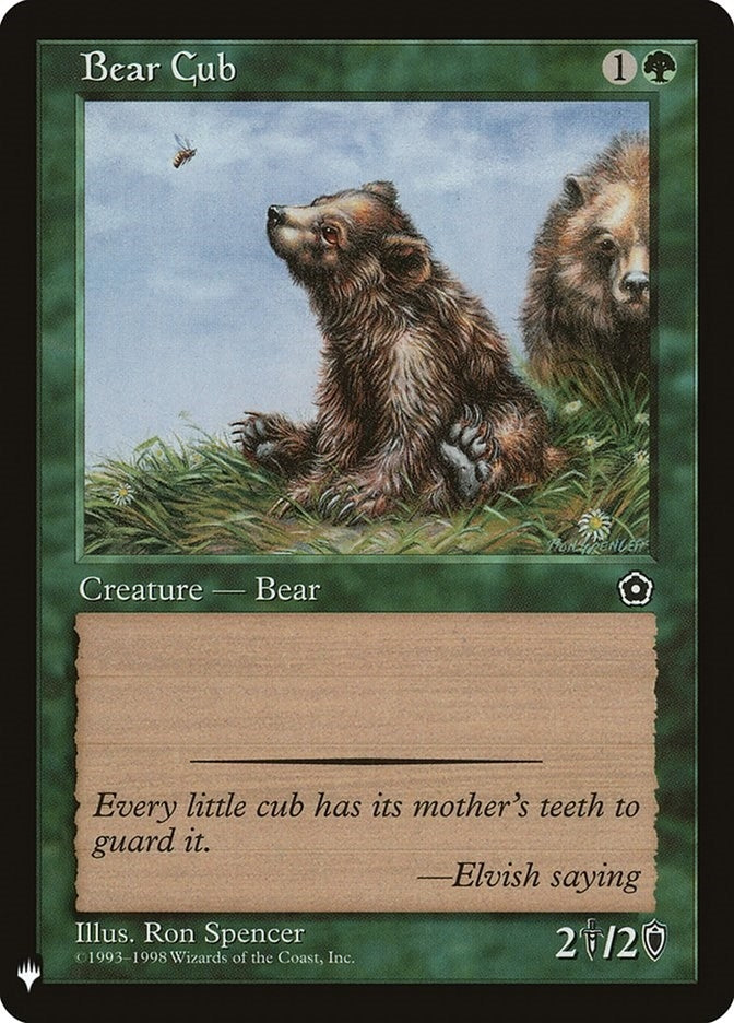 Bear Cub [LIST] - MTG Single
