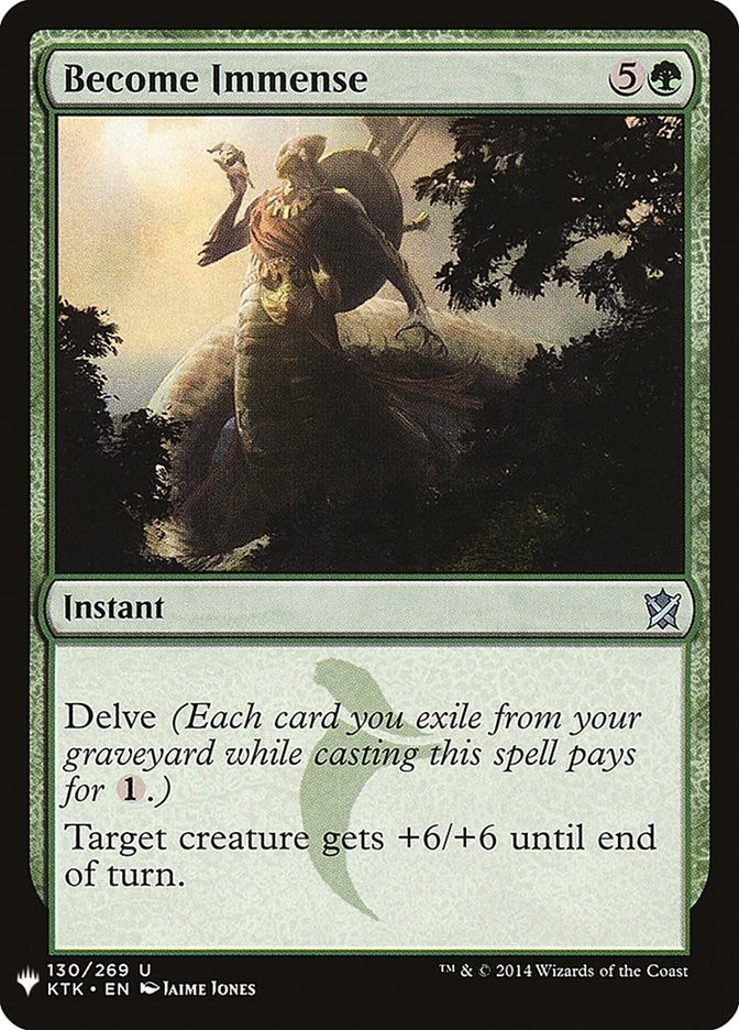 Become Immense (130) [LIST] - MTG Single