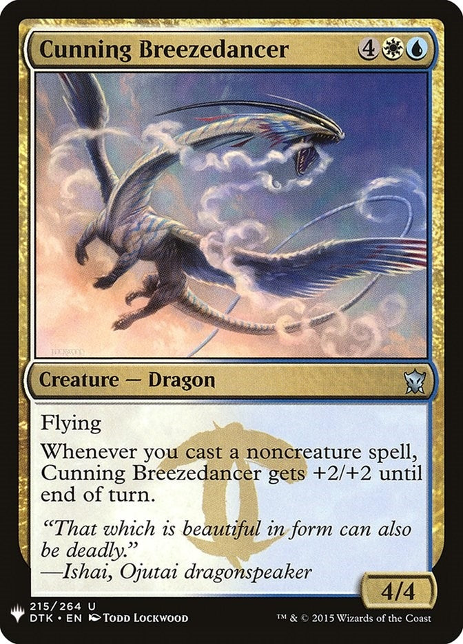 Cunning Breezedancer (215) [LIST] - MTG Single