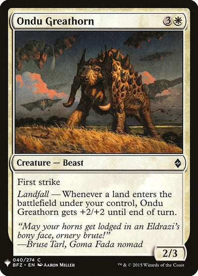 Ondu Greathorn (40) [LIST]