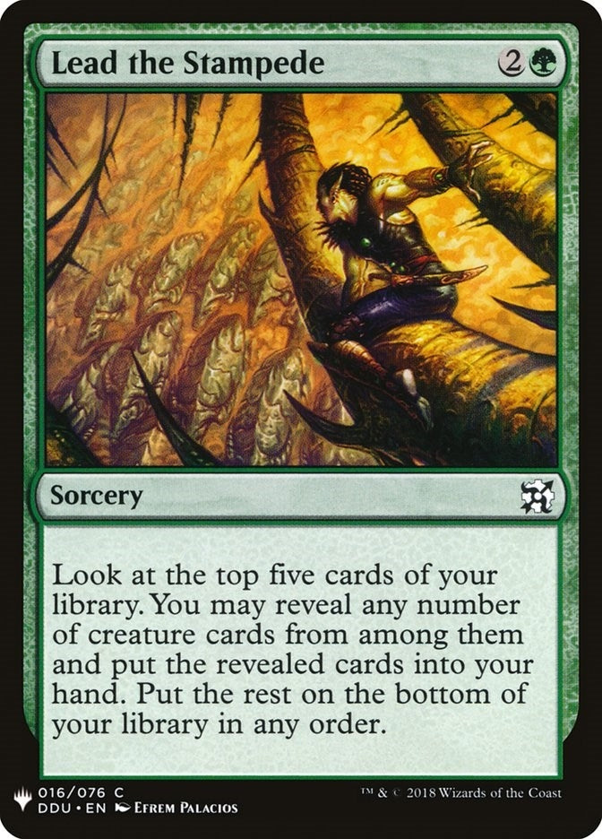 Lead the Stampede (16) [LIST] - MTG Single