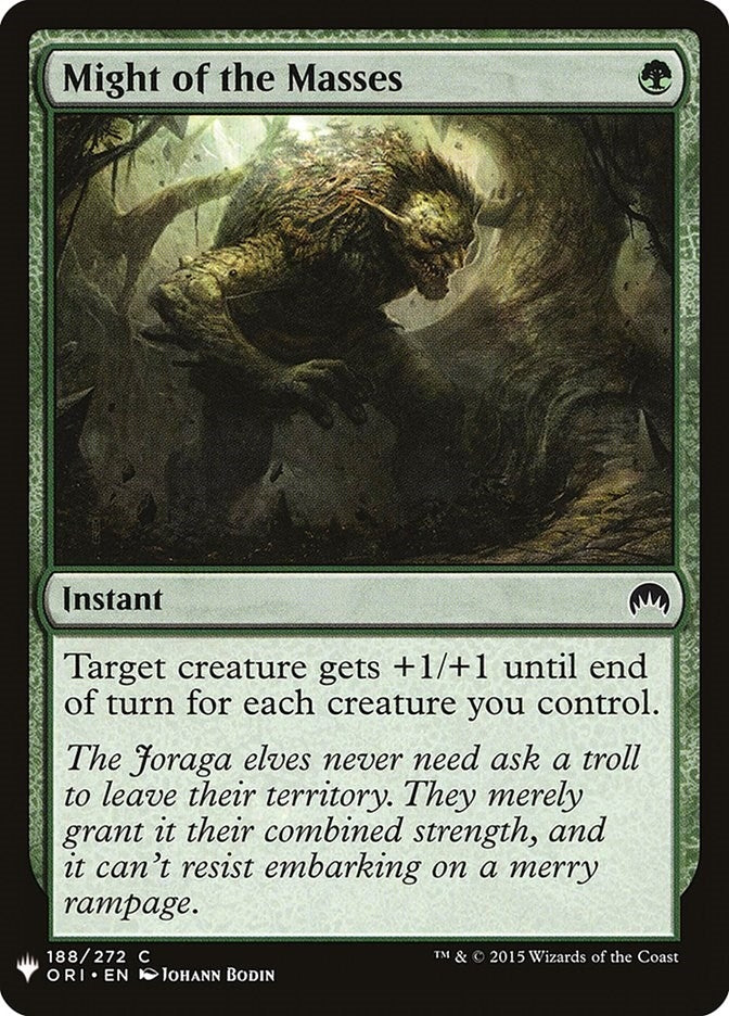 Might of the Masses (188) [LIST] - MTG Single