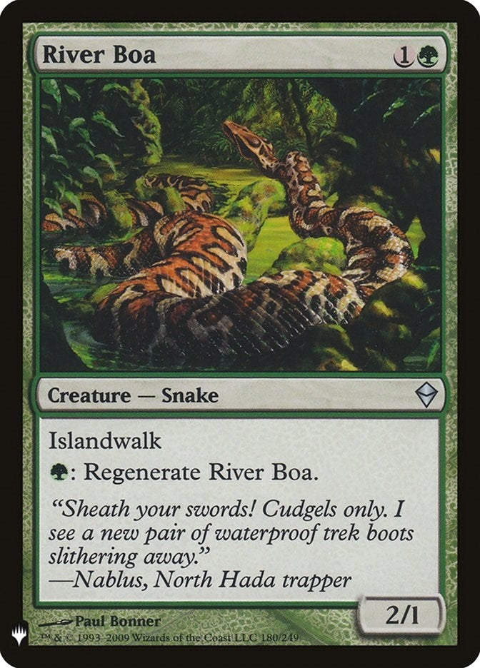 River Boa (180) [LIST] - MTG Single