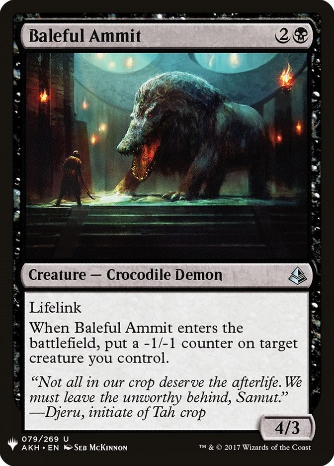 Baleful Ammit (79) [LIST] - MTG Single