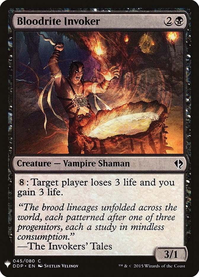 Bloodrite Invoker (45) [LIST] - MTG Single