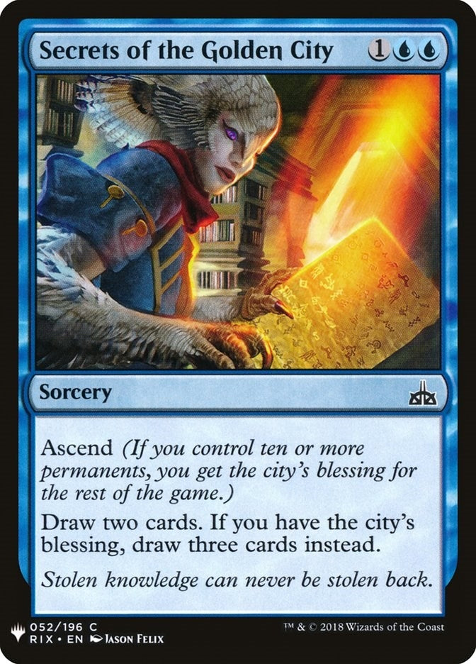 Secrets of the Golden City (52) [LIST] - MTG Single