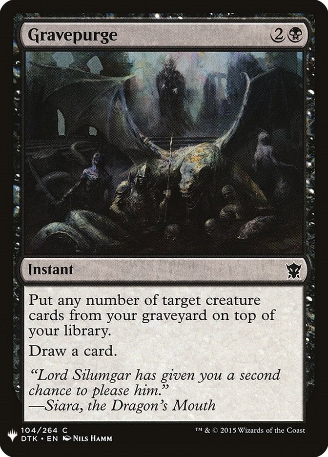 Gravepurge (104) [LIST] - MTG Single