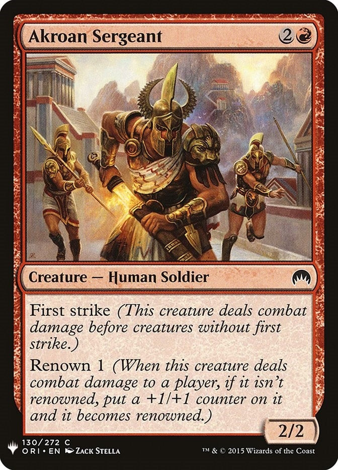 Akroan Sergeant (130) [LIST] - MTG Single