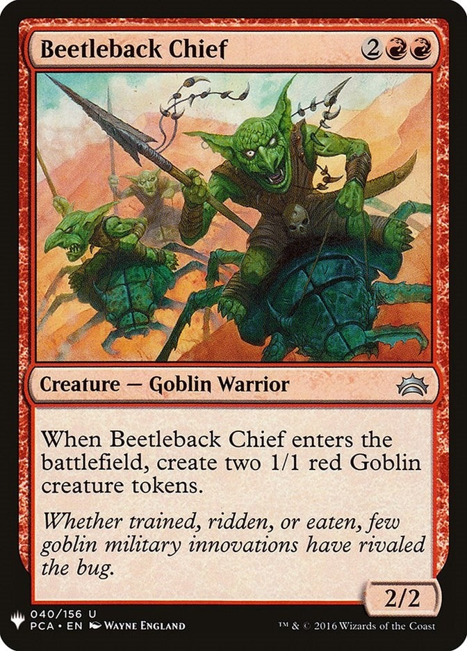 Beetleback Chief (40) [LIST] - MTG Single