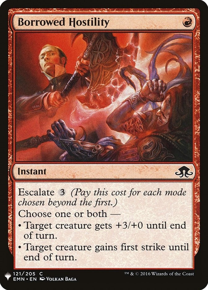 Borrowed Hostility (121) [LIST] - MTG Single