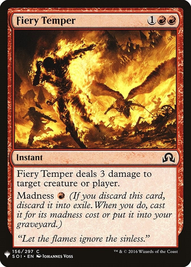 Fiery Temper (156) [LIST] - MTG Single