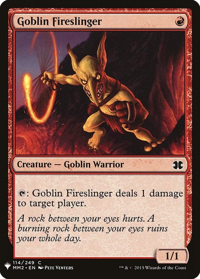 Goblin Fireslinger (114) [LIST] - MTG Single