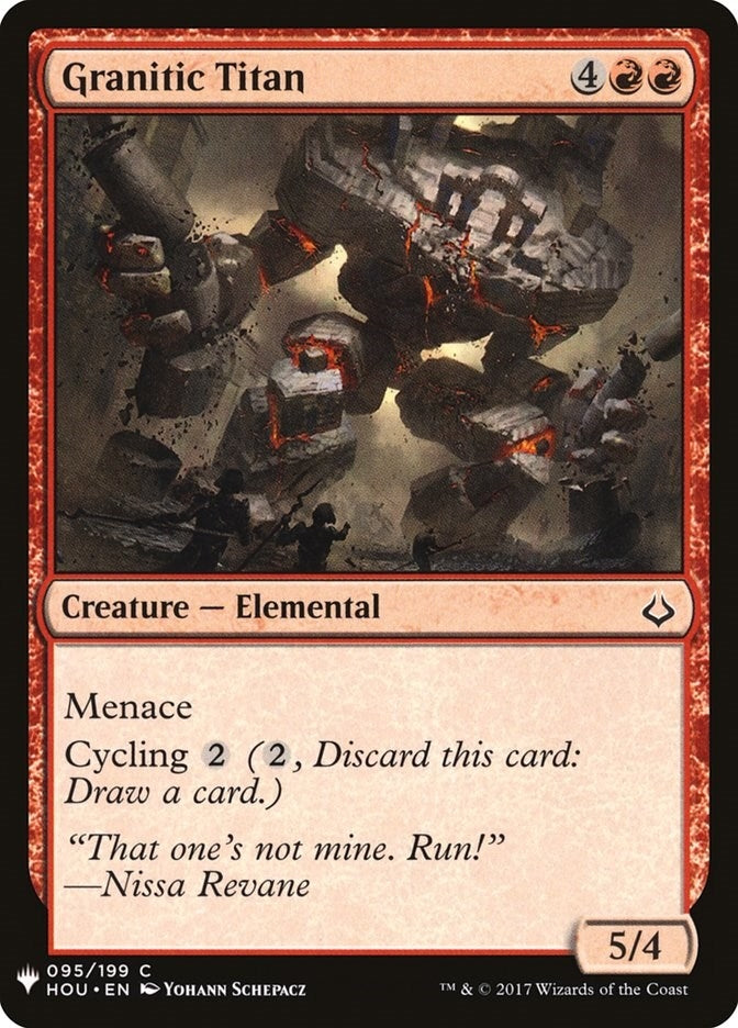 Granitic Titan (95) [LIST] - MTG Single
