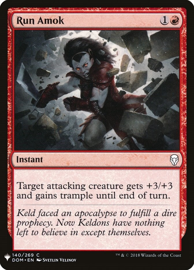 Run Amok (140) [LIST] - MTG Single