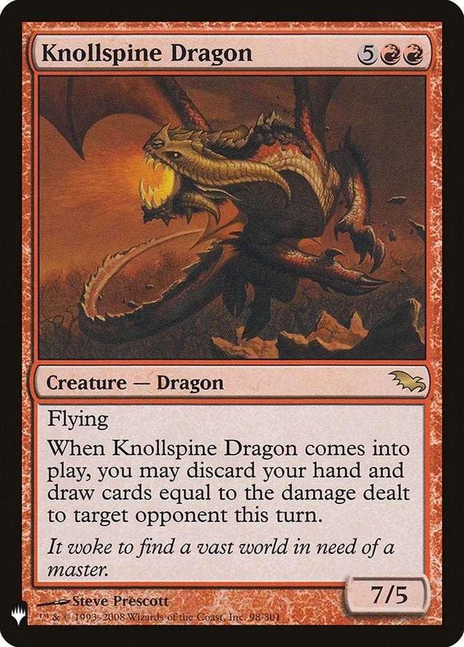 Knollspine Dragon (98) [LIST] - MTG Single