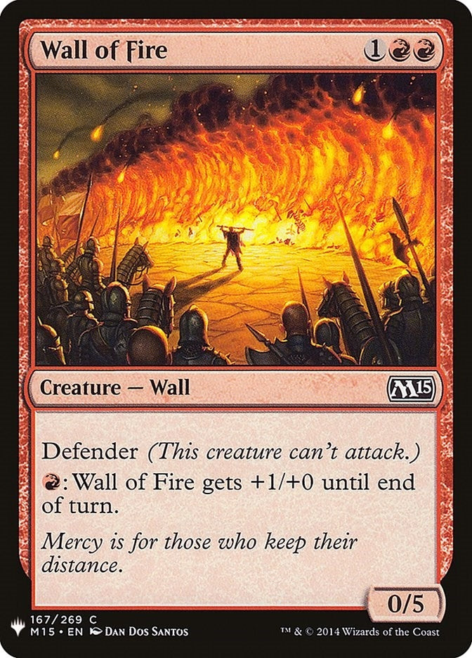 Wall of Fire (167) [LIST] - MTG Single