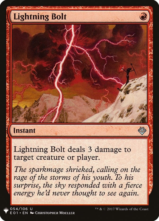 Lightning Bolt (E01) (54) [LIST] - MTG Single