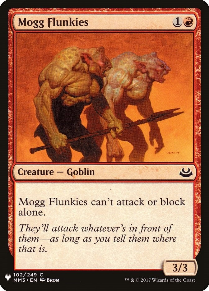 Mogg Flunkies (102) [LIST] - MTG Single
