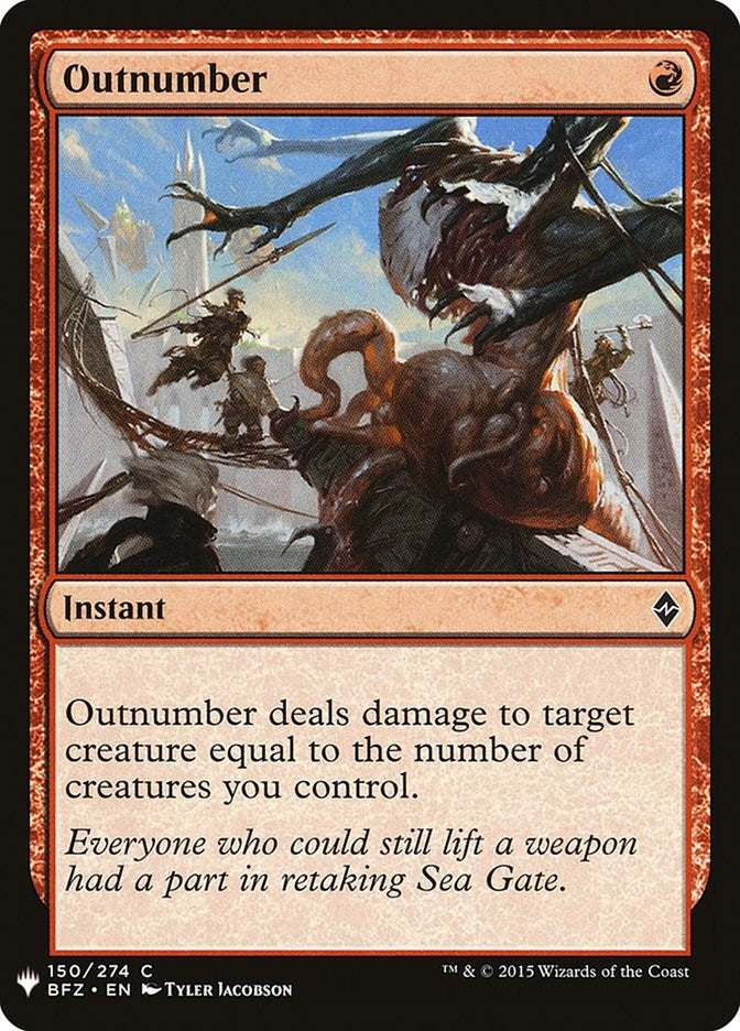 Outnumber (150) [LIST] - MTG Single