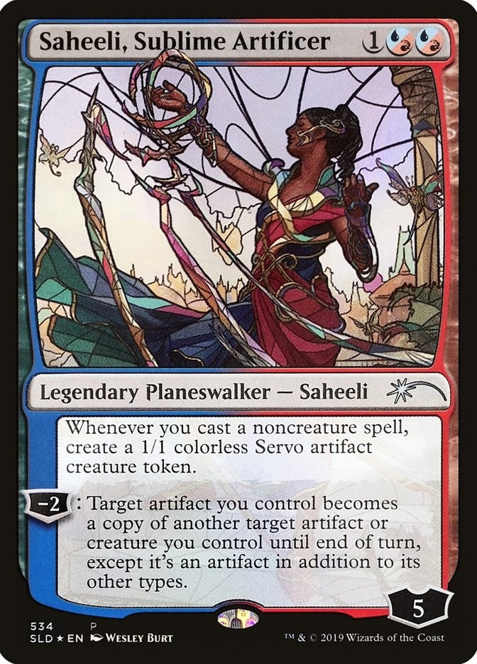 Saheeli Sublime Artificer (Stained Glass) (534) [SLD] - MTG Single