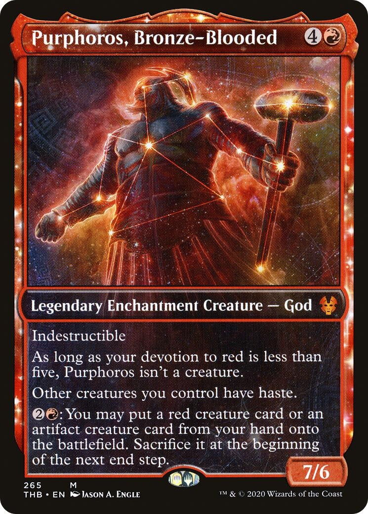 Purphoros Bronze-Blooded (Showcase) (265) [THB] - MTG Single