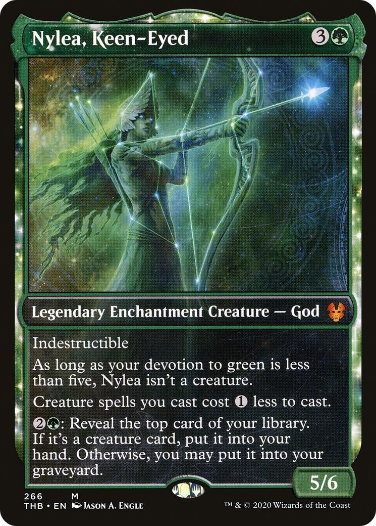 Nylea Keen-Eyed (Showcase) (266) [THB] - MTG Single