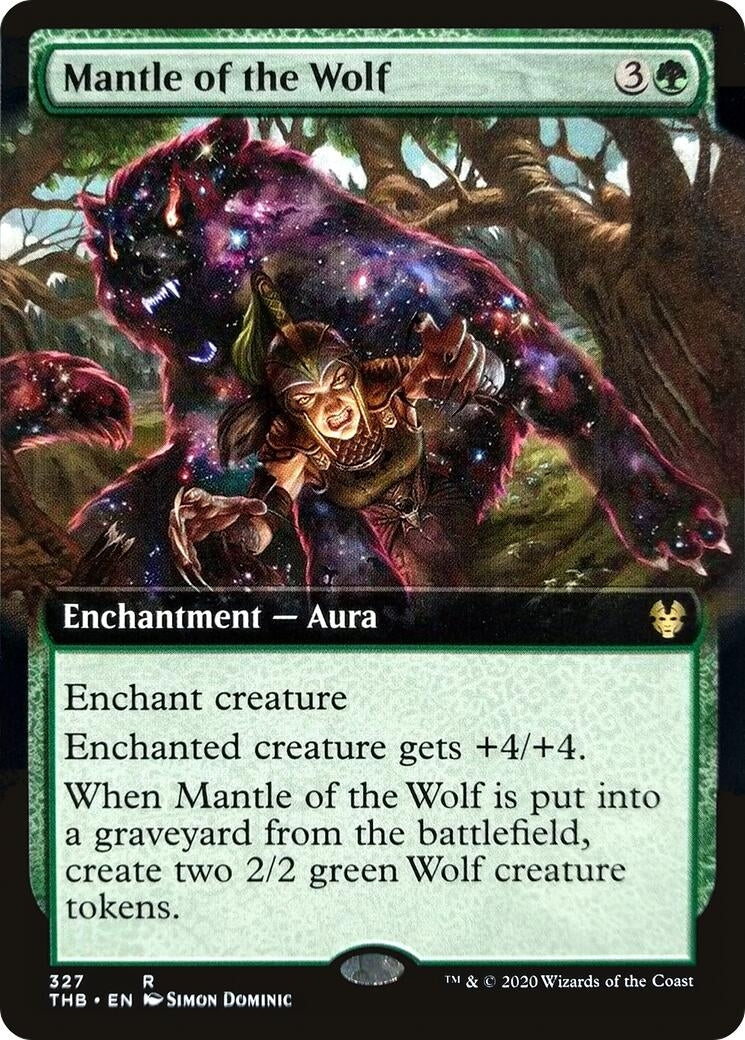 Mantle of the Wolf (Extended Art) (327) [THB] - MTG Single
