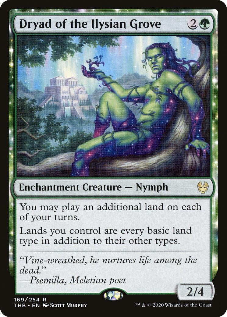 Dryad of the Ilysian Grove (169) [THB] - MTG Single