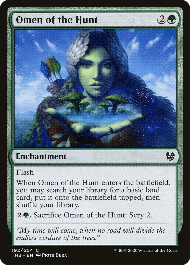 Omen of the Hunt (192) [THB] - MTG Single