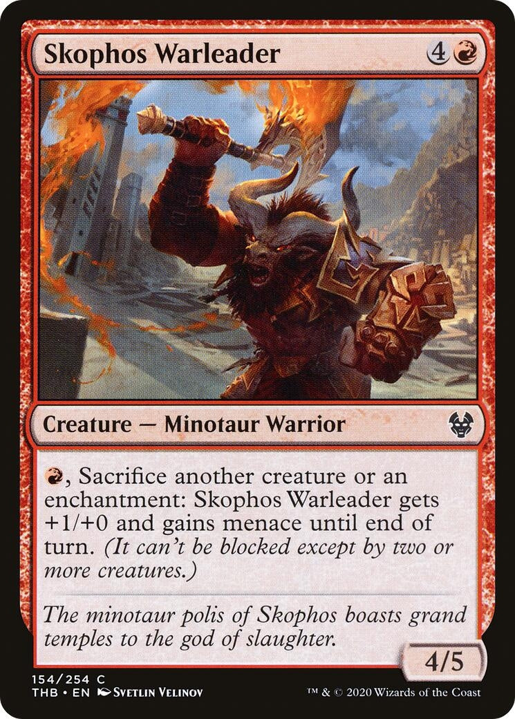 Skophos Warleader (154) [THB] - MTG Single