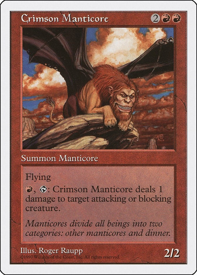 Crimson Manticore [5ED] - MTG Single