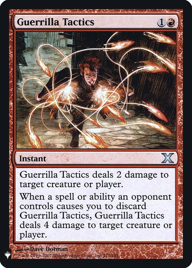 Guerrilla Tactics (211) [LIST] - MTG Single