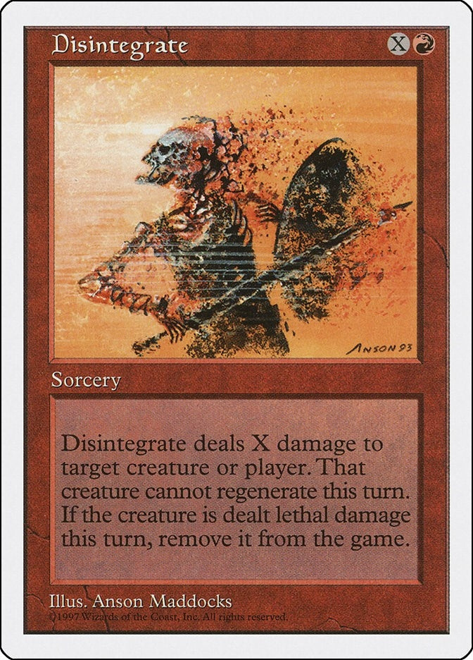 Disintegrate (219) [5ED] - MTG Single