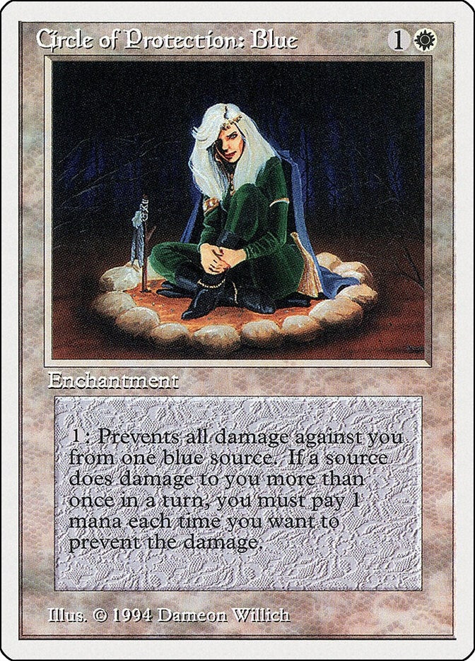 Circle of Protection: Blue (10) [SUM] - MTG Single