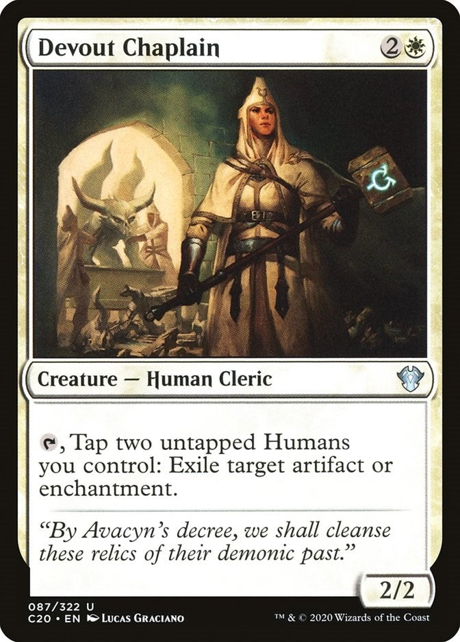 Devout Chaplain (87) [C20] - MTG Single