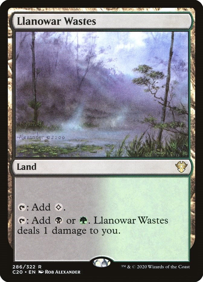 Llanowar Wastes (286) [C20] - MTG Single