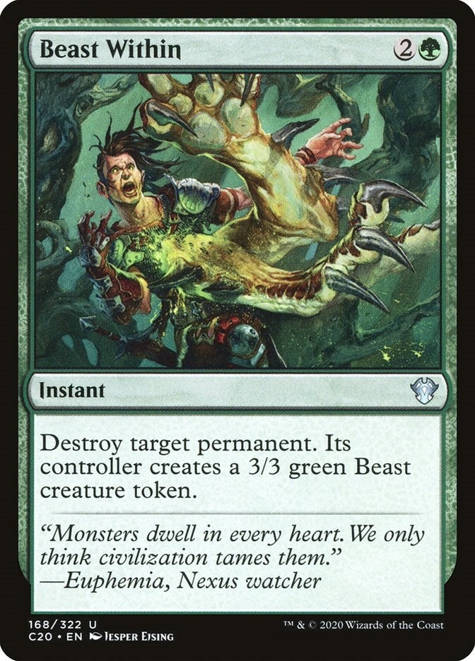 Beast Within (168) [C20] - MTG Single