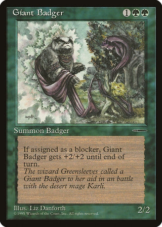 Giant Badger [MEDIA] - MTG Single
