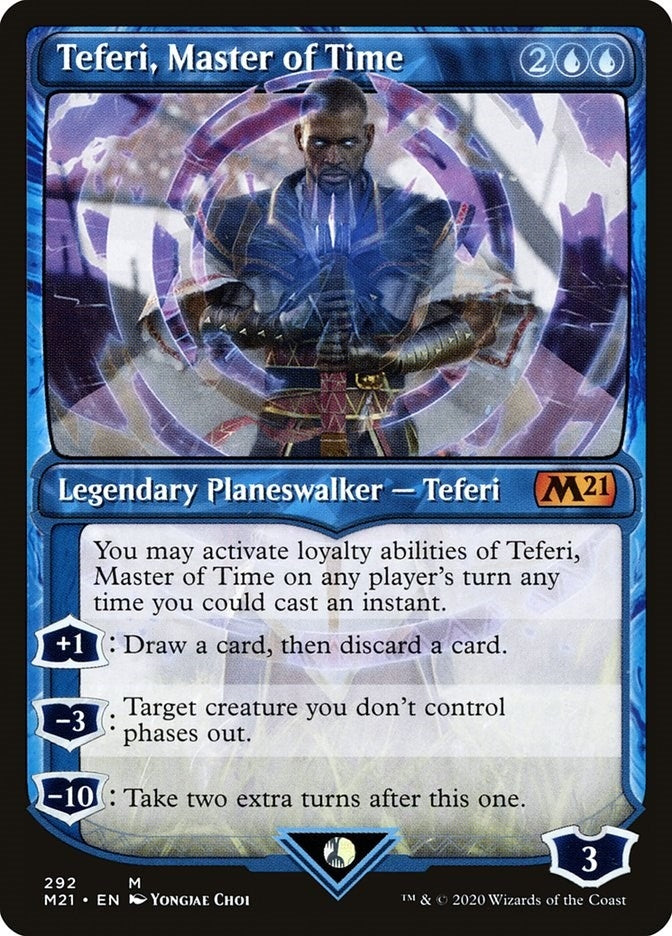 Teferi Master of Time (Showcase) (292) (292) [M21] - MTG Single