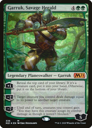 Garruk Savage Herald (336) [M21] - MTG Single