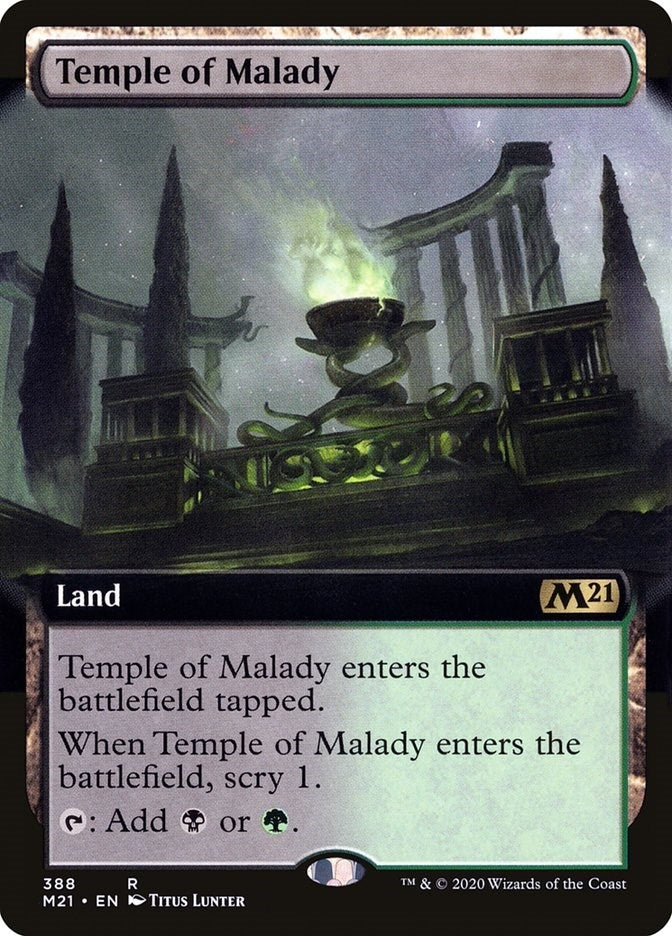 Temple of Malady (Extended Art) (388) [M21] - MTG Single