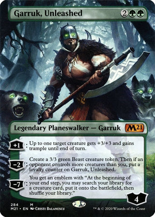 Garruk Unleashed (Borderless) (284) [M21] - MTG Single